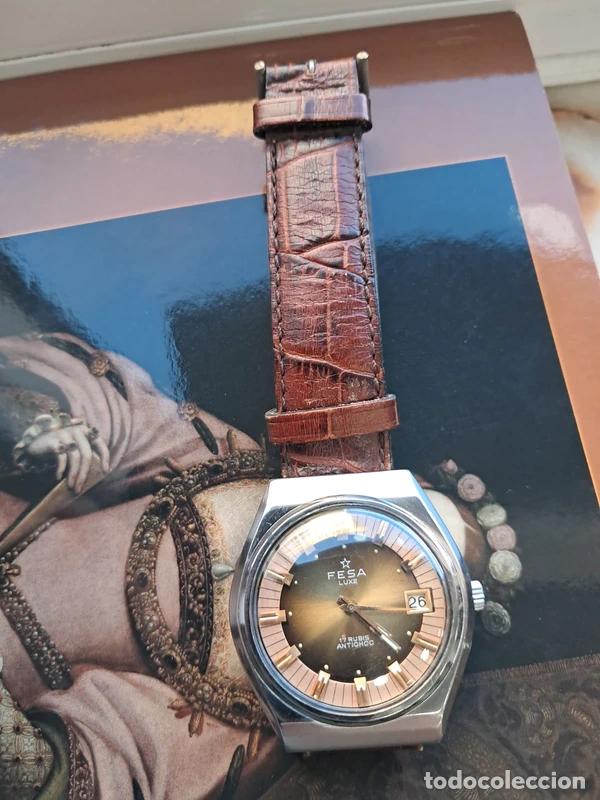 Relojes de pulsera: Fesa corda manual caixa em a&ccedil;o