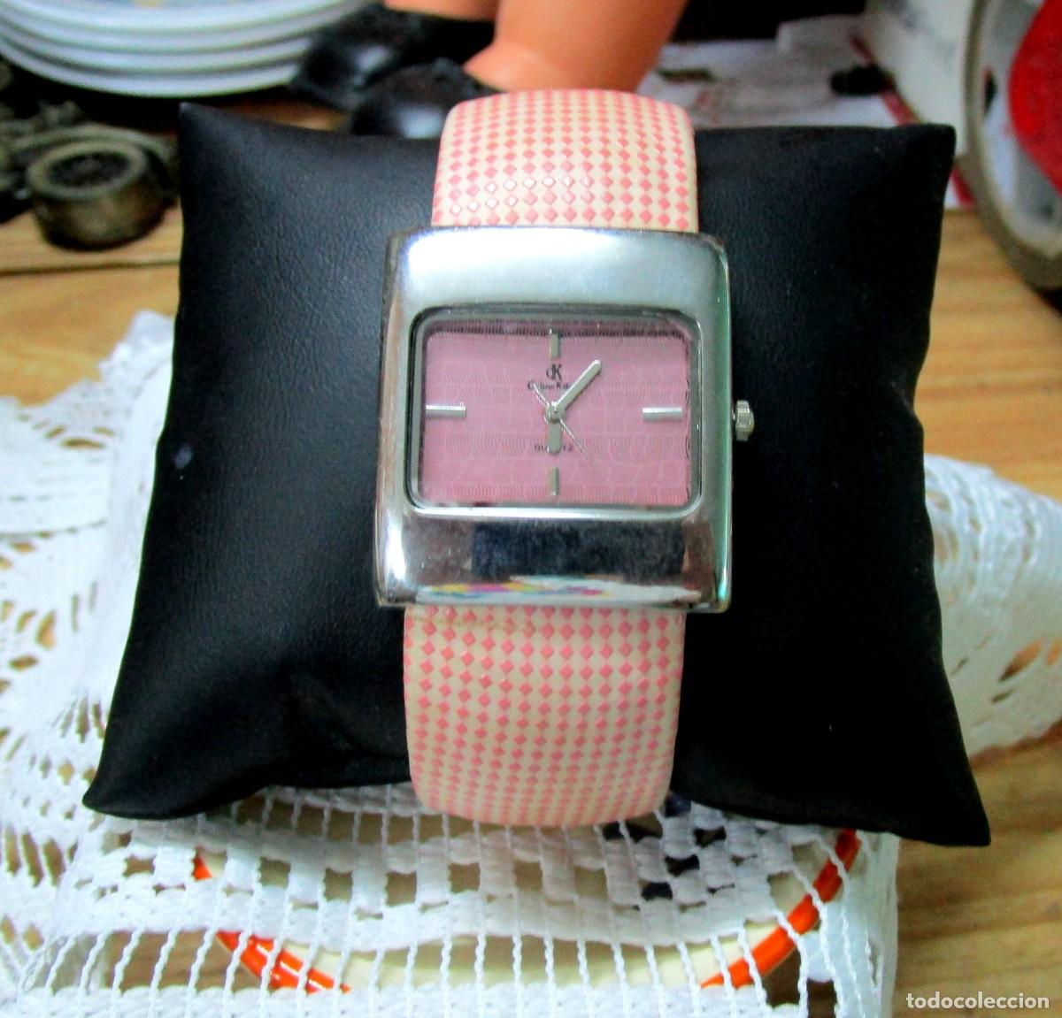 Relojes de pulsera: RELOJ DE PULSERA COLOR ROSA