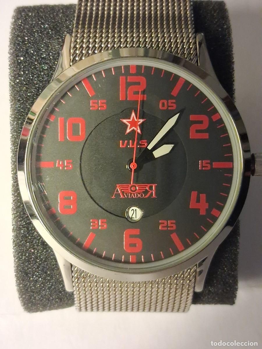 Relojes de pulsera: RELOJ AVIATOR ACERO INOXIDABLE