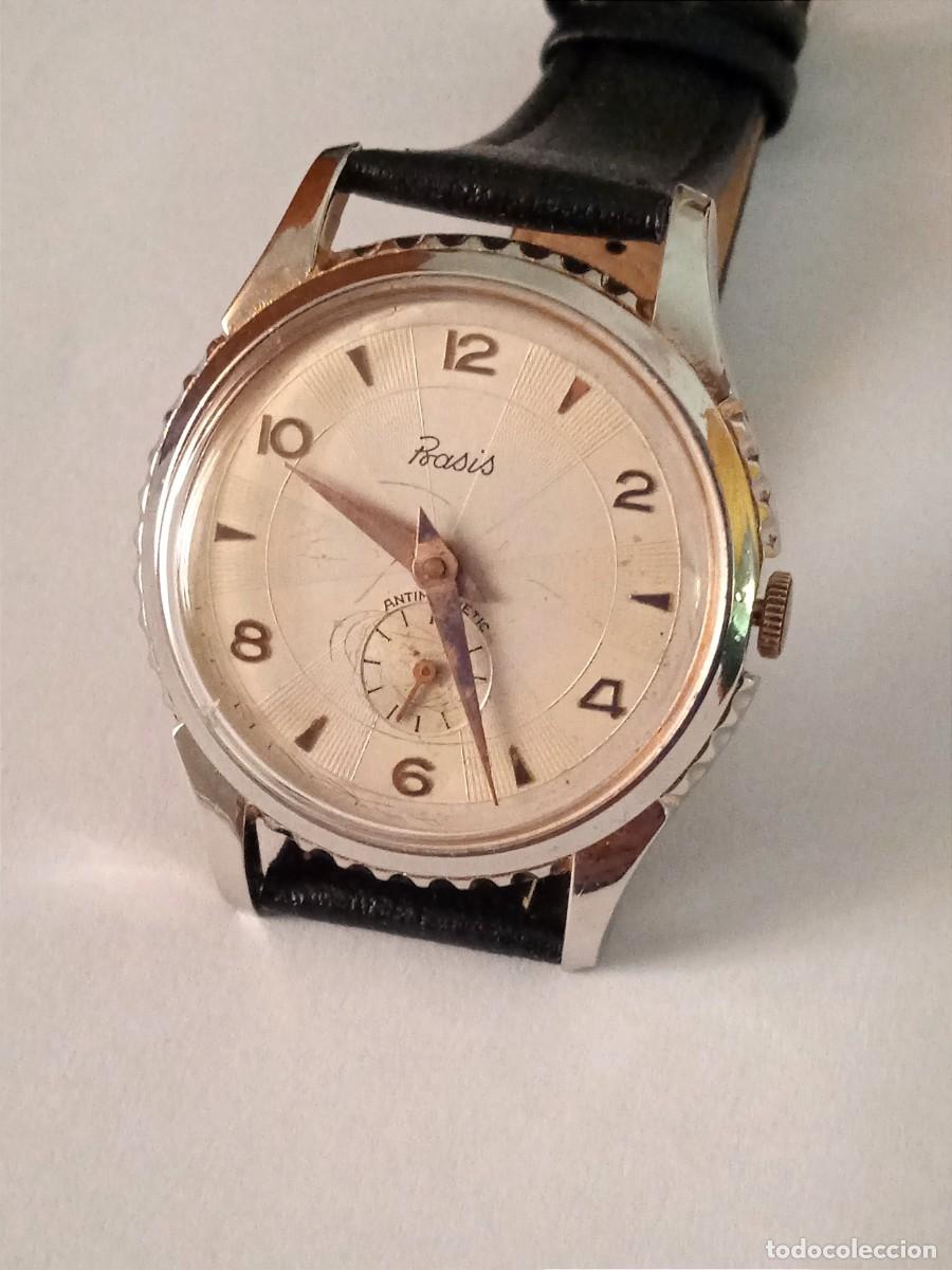 Relojes de pulsera: RELOJ BASIS CARGA MANUAL MIDE 3,60 CM..