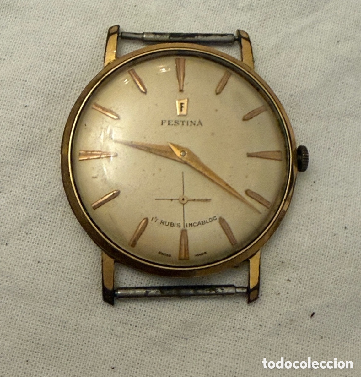 Relojes de pulsera: Reloj de Caballero FESTINA Swiss Made 17 Rub&iacute;es &ndash; Cuerda Manual &ndash; Funciona Perfectamente