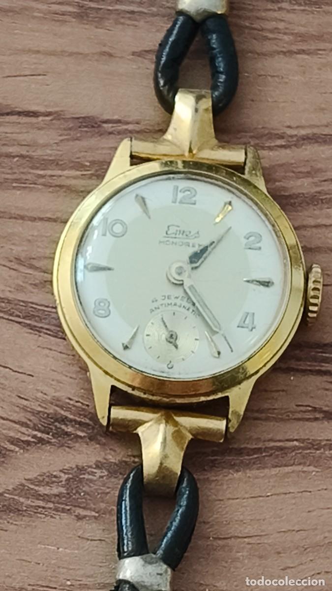 Relojes de pulsera: Montre femme m&eacute;canique Emsa monorex fonctionne &agrave; la perfection r&eacute;vis&eacute;e par horloger bijoutier