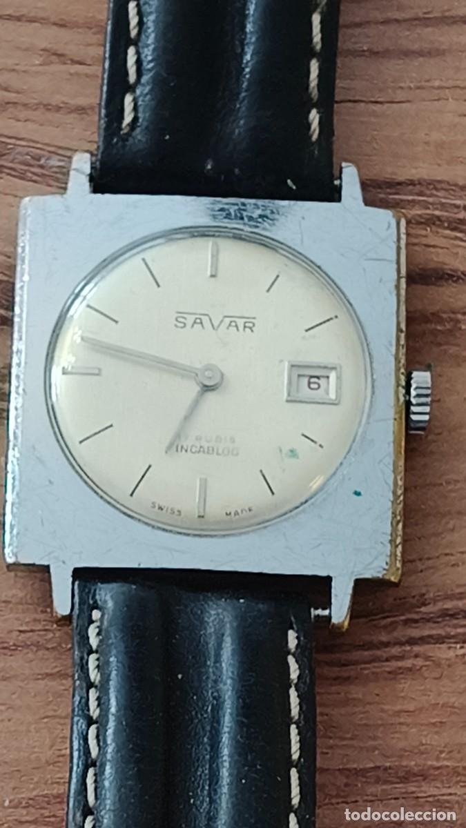 Relojes de pulsera: Montre homme m&eacute;canique suisse Savary fonctionne &agrave; la perfection r&eacute;vis&eacute;e par horloger bijoutier