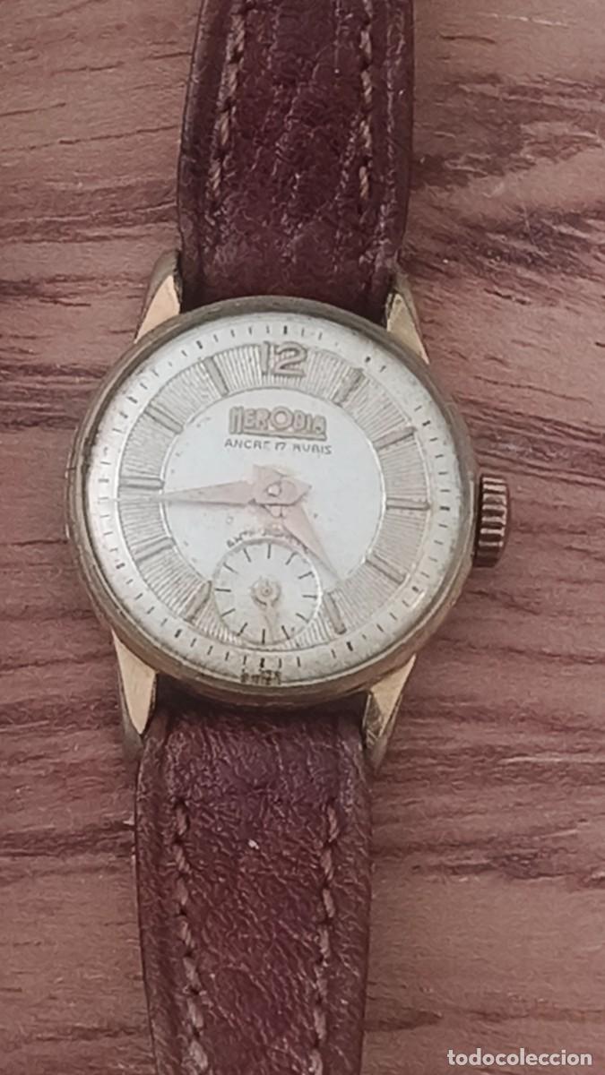 Relojes de pulsera: Montre femme m&eacute;canique Herodia ancre 17 rubis fonctionne parfaitement revisee par horloger