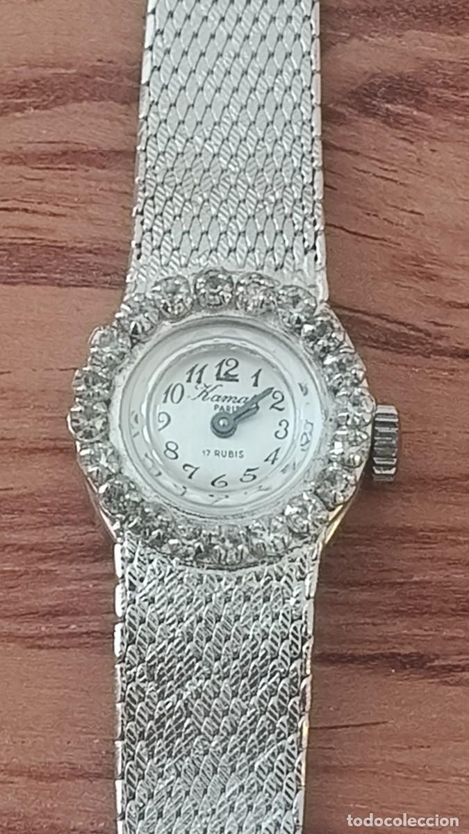 Relojes de pulsera: Montre femme m&eacute;canique Kamal paris fonctionne parfaitement revisee par horloger