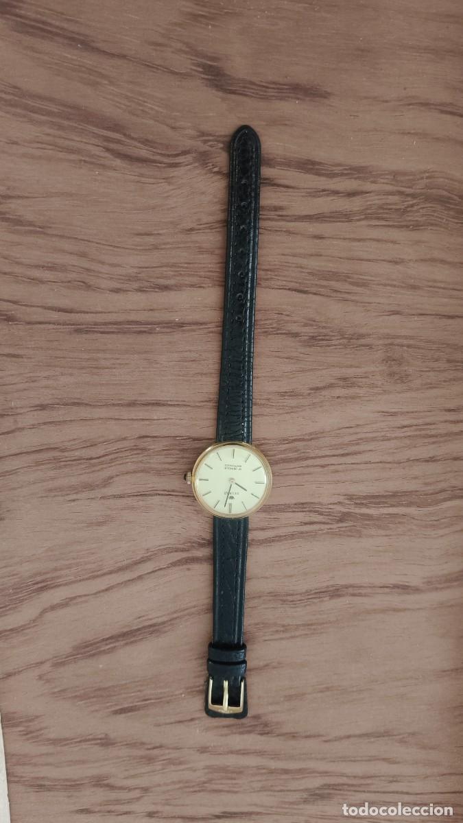 Relojes de pulsera: Montre homme m&eacute;canique suisse Delkar fonctionne parfaitement revisee par horloger bijoutier