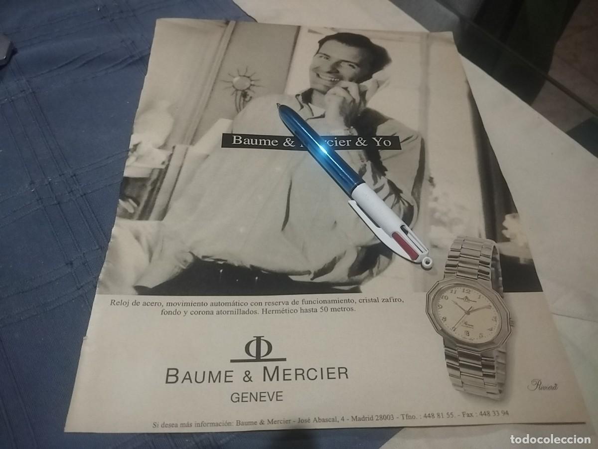 Relojes - Baume & Mercier: RELOJ BAUME & MERCIER GENEVE CLIPPING ANUNCIO PUBLICIDAD REVISTA 1996