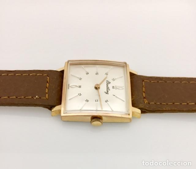 Relojes Breitling: BREITLING VINTAGE PLAQU&Egrave; ORO. - Foto 3