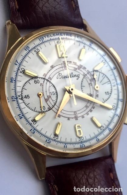 Relojes- Breitling: BREITLING ORO 18KTS.CRONO C.1940-45 - Foto 2 - 265866254