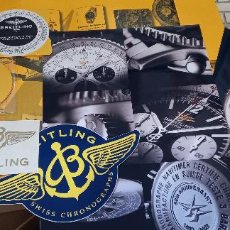 Relojes- Breitling: CARPETA PUBLICITARIA DE RELOJES BREITLING CHRONOMAT EVOLUCION Y PEGATINA N 4