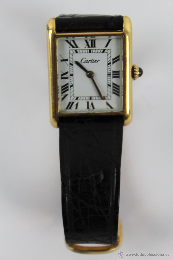 reloj cartier 18k gold electroplated swiss
