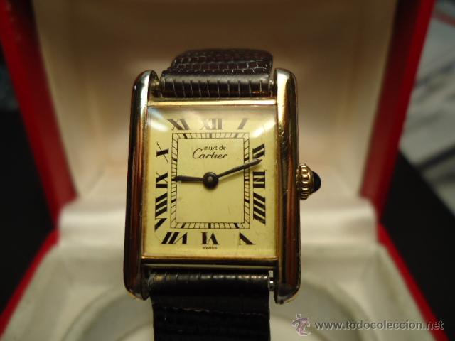 Reloj pulsera mujer must cartier tank ,con caja - Vendido en Venta Directa  - 48391889