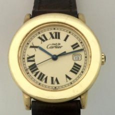Relojes - Cartier: CARTIER MUST-RONDE 21-PLATA-PLAQUÈ ORO 18KTS.HOMBRE.. Lote 61289935