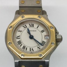 Relojes - Cartier: CARTIER SANTOS OCTOGON-ORO 18 KTS.ACERO-MUJER ¡¡COMO NUEVO!!. Lote 198579208