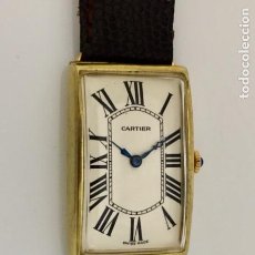Relojes - Cartier: CARTIER PLAQUÉ ORO HOMBRE.EPOCA ART-DECO. Lote 359847730