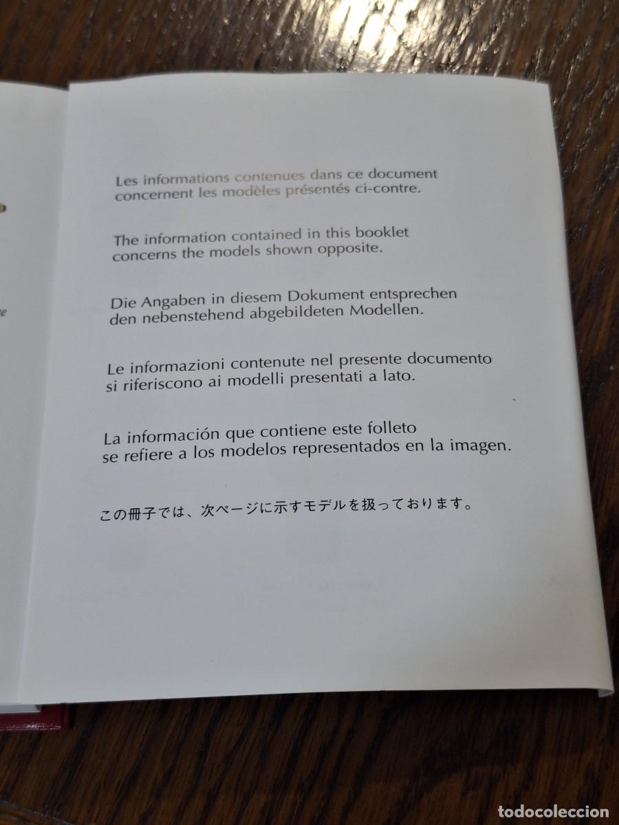 Relojes - Cartier: Libro de instrucciones relojes Cartier - Foto 5