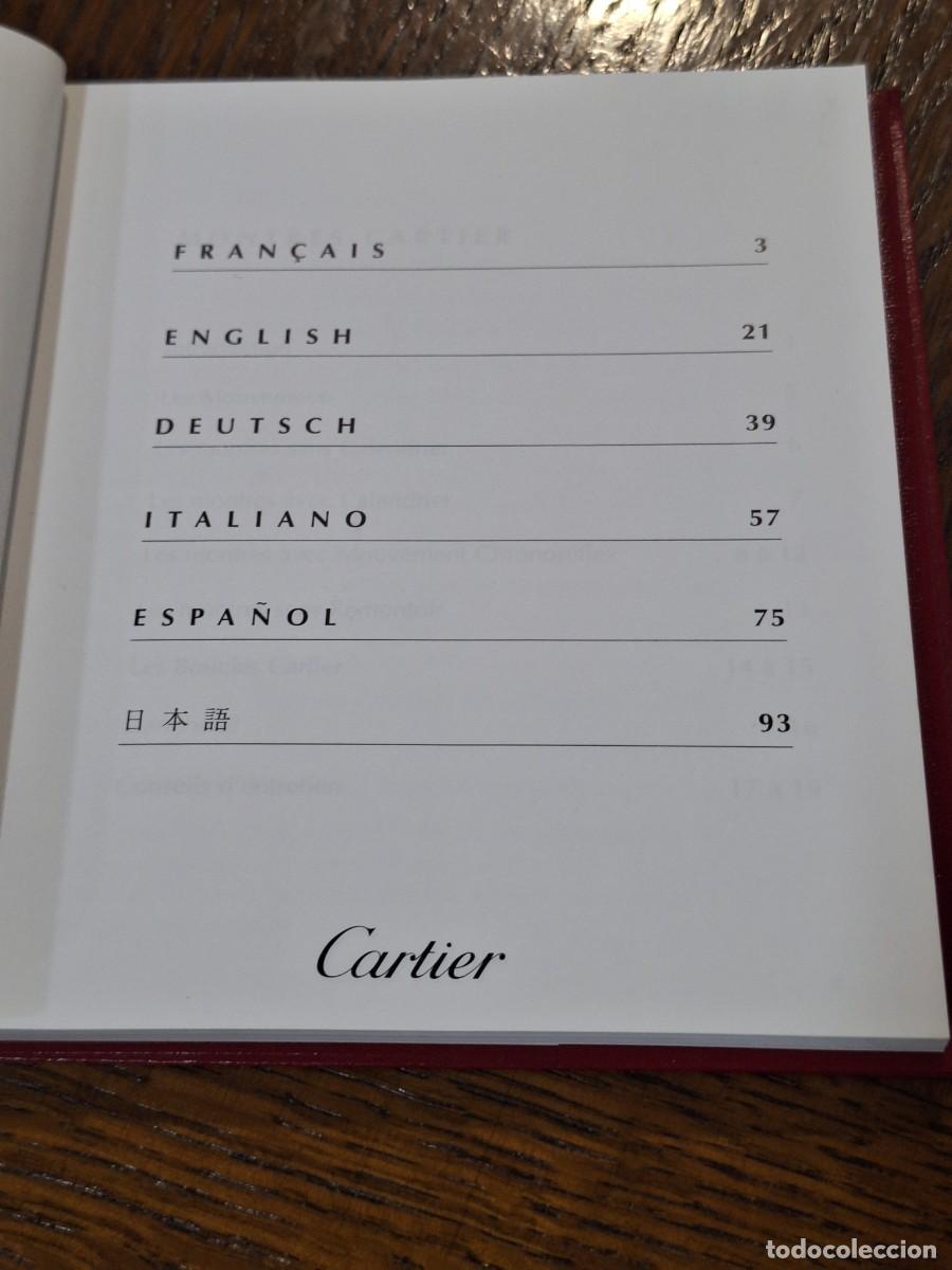 Relojes - Cartier: Libro de instrucciones relojes Cartier - Foto 8