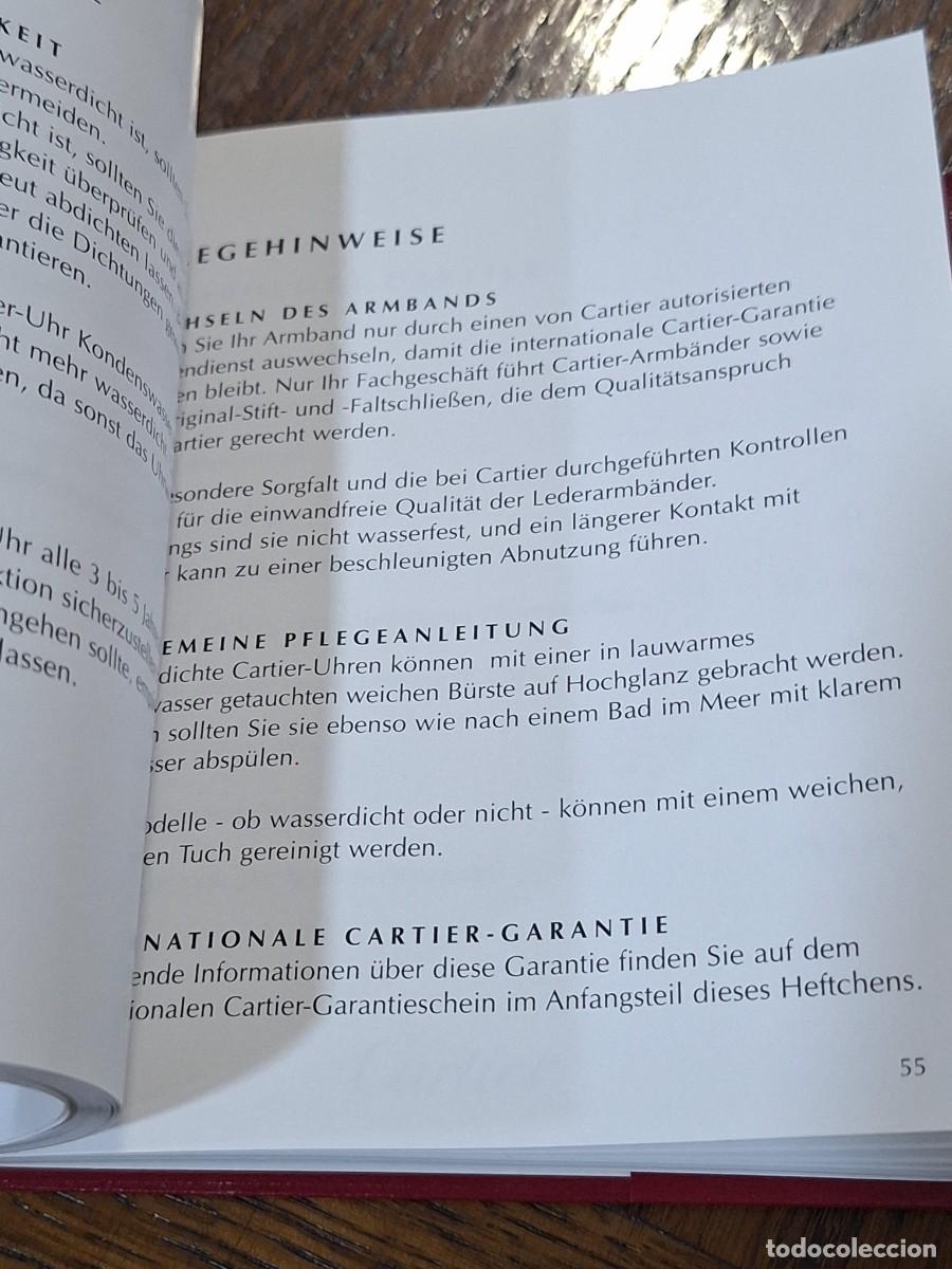Relojes - Cartier: Libro de instrucciones relojes Cartier - Foto 17