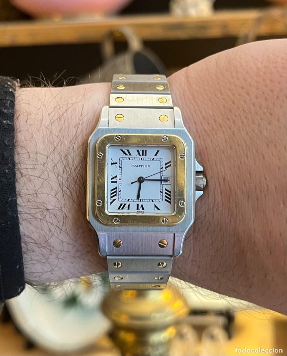 Watches - Cartier: CARTIER SANTOS GALB&Eacute;E AUTOMATICO REF. 2961 ACERO Y ORO 18K VINTAGE 29x41 MM
