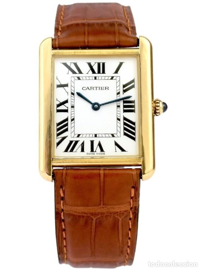 Relojes - Cartier: Cartier Tank Solo. Unisex. Oro amarillo