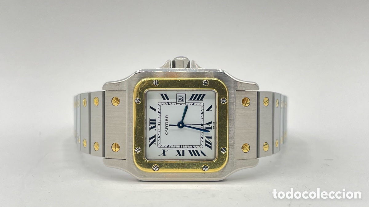 Relojes - Cartier: CARTIER SANTOS GALB&Eacute;E AUTOM&Aacute;TICO REF. 2961 ACERO Y ORO 18K CAL. ETA 2671 RELOJ VINTAGE