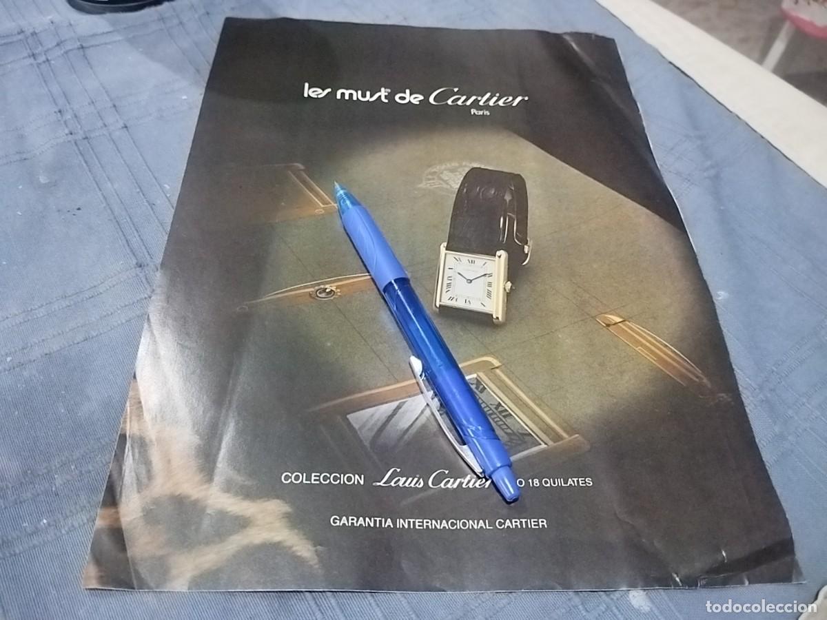 Relojes - Cartier: RELOJ CARTIER ANUNCIO PUBLICIDAD REVISTA