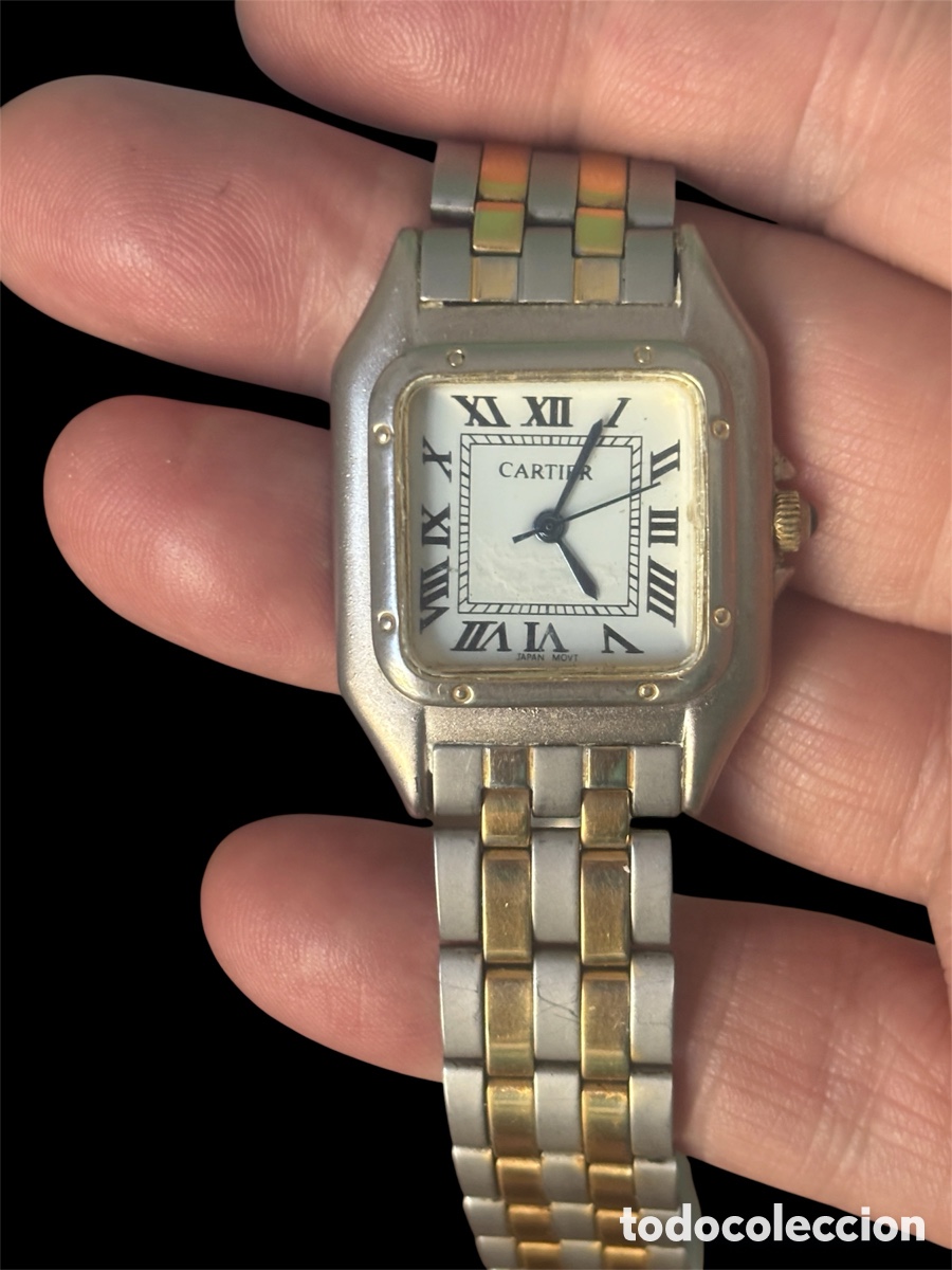 Rel&oacute;gios - Cartier: RELOJ ESTILO CARTIER PANTH&Egrave;RE CAJA GRANDE 3X4 CM CUARZO FUNCIONANDO