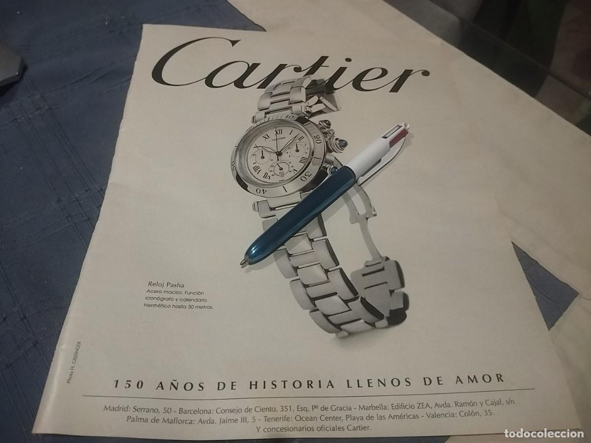 Relojes - Cartier: RELOJ CARTIER PASHA CLIPPING ANUNCIO PUBLICIDAD REVISTA 1996
