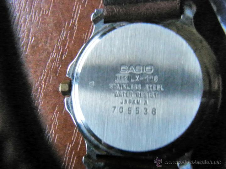 Relojes - Casio: RELOJ VINTAGE CASIO defectuoso CORREA CUERO - Foto 4