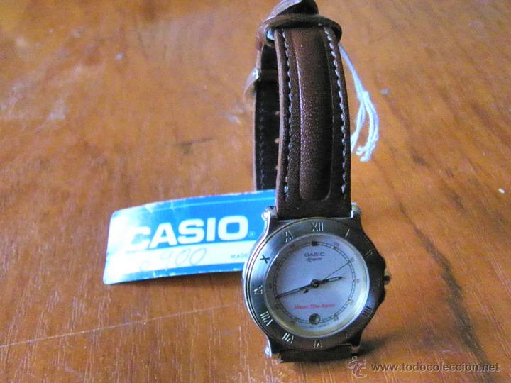 Relojes - Casio: RELOJ VINTAGE CASIO defectuoso CORREA CUERO - Foto 6