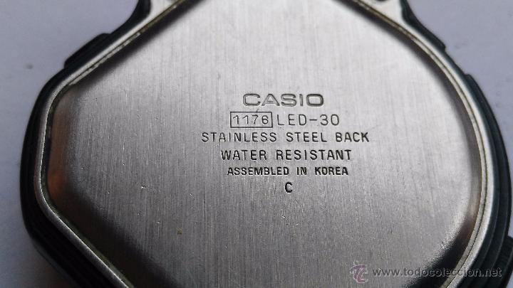 Relojes - Casio: antiguo reloj casio 1176  led 30 - Foto 4