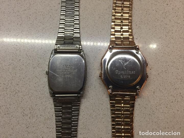 Relojes - Casio: Dos relojes de pulsera con correa met&aacute;lica. - Foto 3
