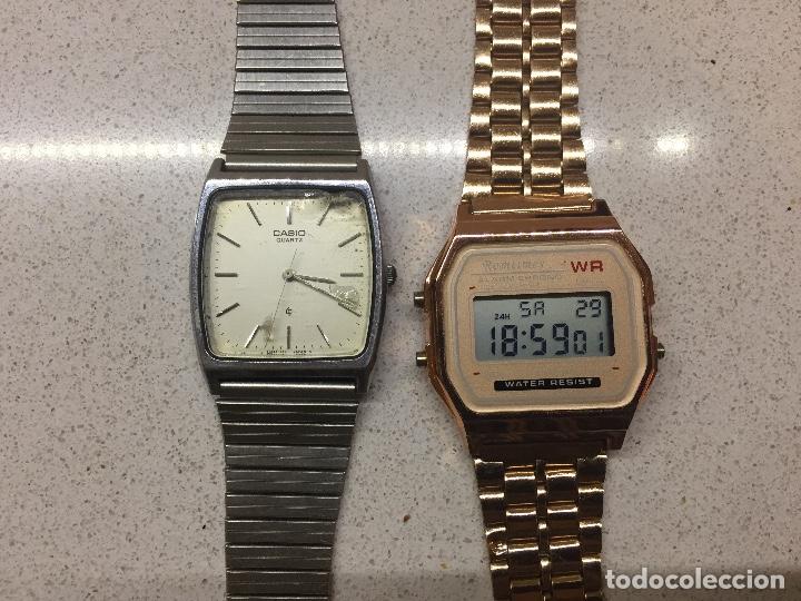 Relojes - Casio: Dos relojes de pulsera con correa met&aacute;lica. - Foto 5