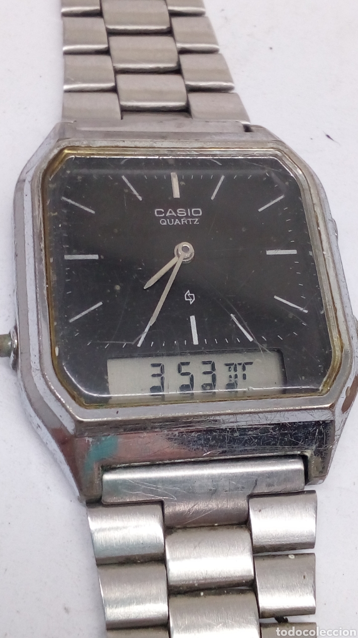 Relojes - Casio: Reloj Casio AQ222 Quartz en funcionamiento vintage - Foto 2
