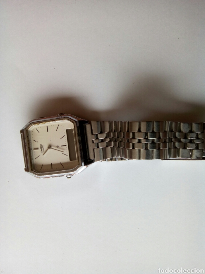 Relojes - Casio: Reloj Casio de acero con doble lectura y pulsera original. - Foto 1