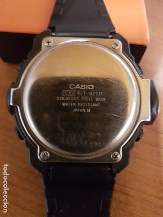 Relojes - Casio: Reloj caballero (Vintage) CASIO 1282. ALT-6200, altímetro, barómetro, termómetro, etc, correa goma - Foto 16 - 191041531