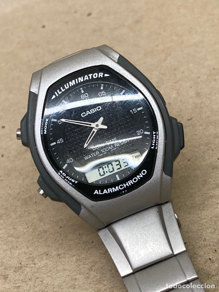 Relojes - Casio: Reloj Casio AQ140V dual Time /CR13-28 - Foto 1