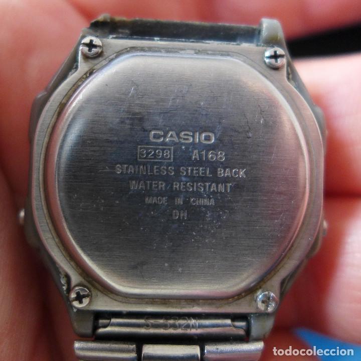 Relojes - Casio: RELOJ DE PULSERA CASIO ELECTRO LUMINESCENCE A-168 - 3298 - Foto 9