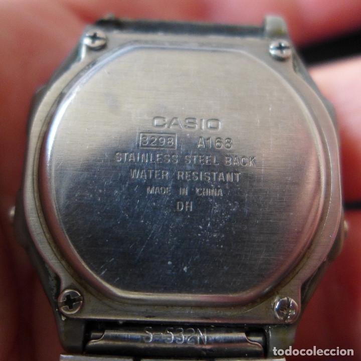 Relojes - Casio: RELOJ DE PULSERA CASIO ELECTRO LUMINESCENCE A-168 - 3298 - Foto 10