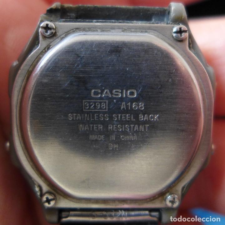Relojes - Casio: RELOJ DE PULSERA CASIO ELECTRO LUMINESCENCE A-168 - 3298 - Foto 11