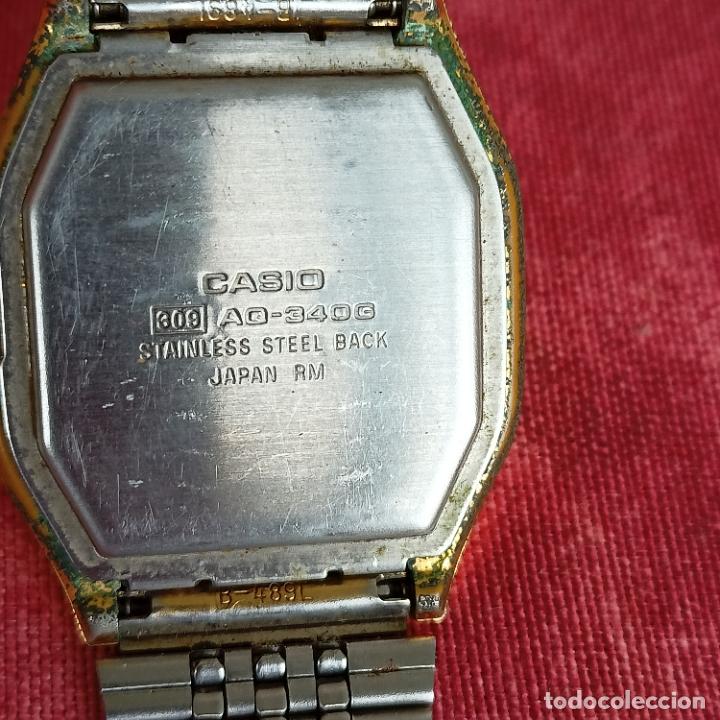 Relojes - Casio: Casio dorado anal&oacute;gico y digital aq-340g no funciona - Foto 3