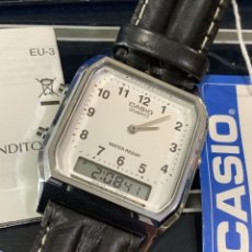 Relojes - Casio: RELOJ CASIO AQ 230 PIEL ¡¡ ANA - DIGI !! VINTAGE ¡¡NUEVO!! (VER FOTOS). Lote 187215735