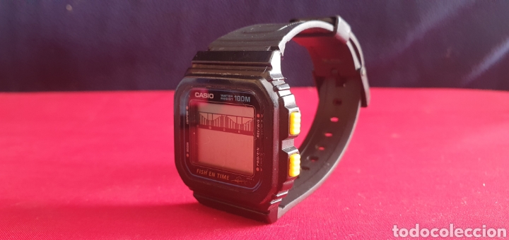 Reloj casio water resist 100m fish en time func - Vendido en Subasta -  309696173