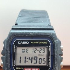 Relojes - Casio: RELOJ CABALLERO CASIO DIGITAL DE CUARZO MODELO 549 - W - 720, TAPA CON TORNILLOS, CORREA GOMA NUEVA. Lote 310839893