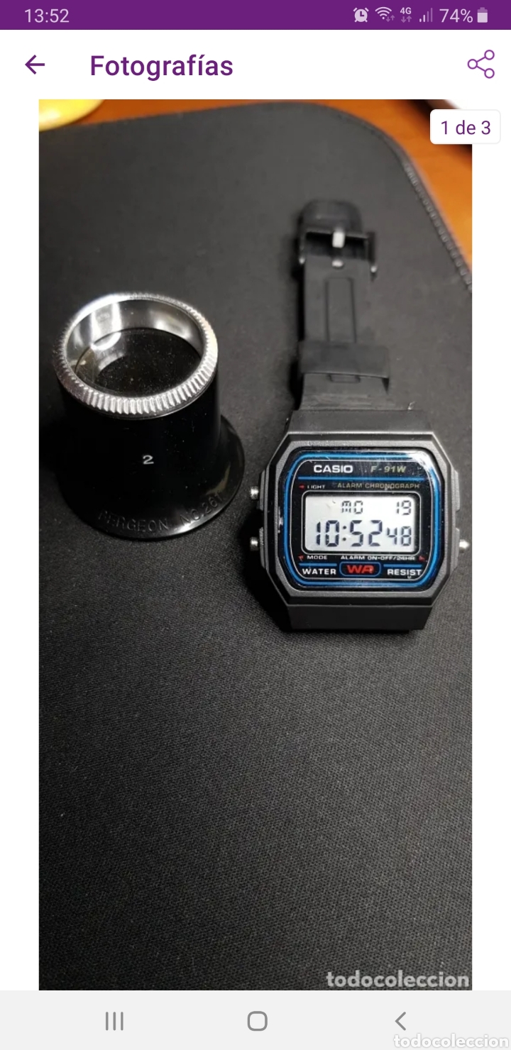 Relojes - Casio: Lote de 50 relojes Casio Mod.593 F-91W - Foto 4