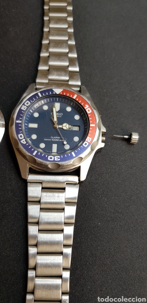 Relojes - Casio: Reloj Casio Mod.343 MMA-200W DIVER BISEL PEPSI - Foto 6