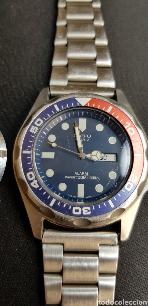Relojes - Casio: Reloj Casio Mod.343 MMA-200W DIVER BISEL PEPSI - Foto 4