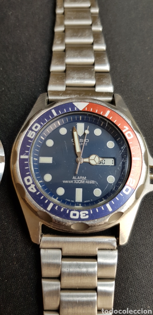 Relojes - Casio: Reloj Casio Mod.343 MMA-200W DIVER BISEL PEPSI - Foto 10