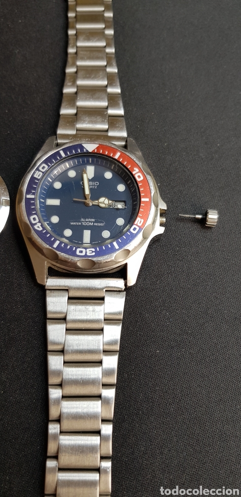 Relojes - Casio: Reloj Casio Mod.343 MMA-200W DIVER BISEL PEPSI - Foto 11
