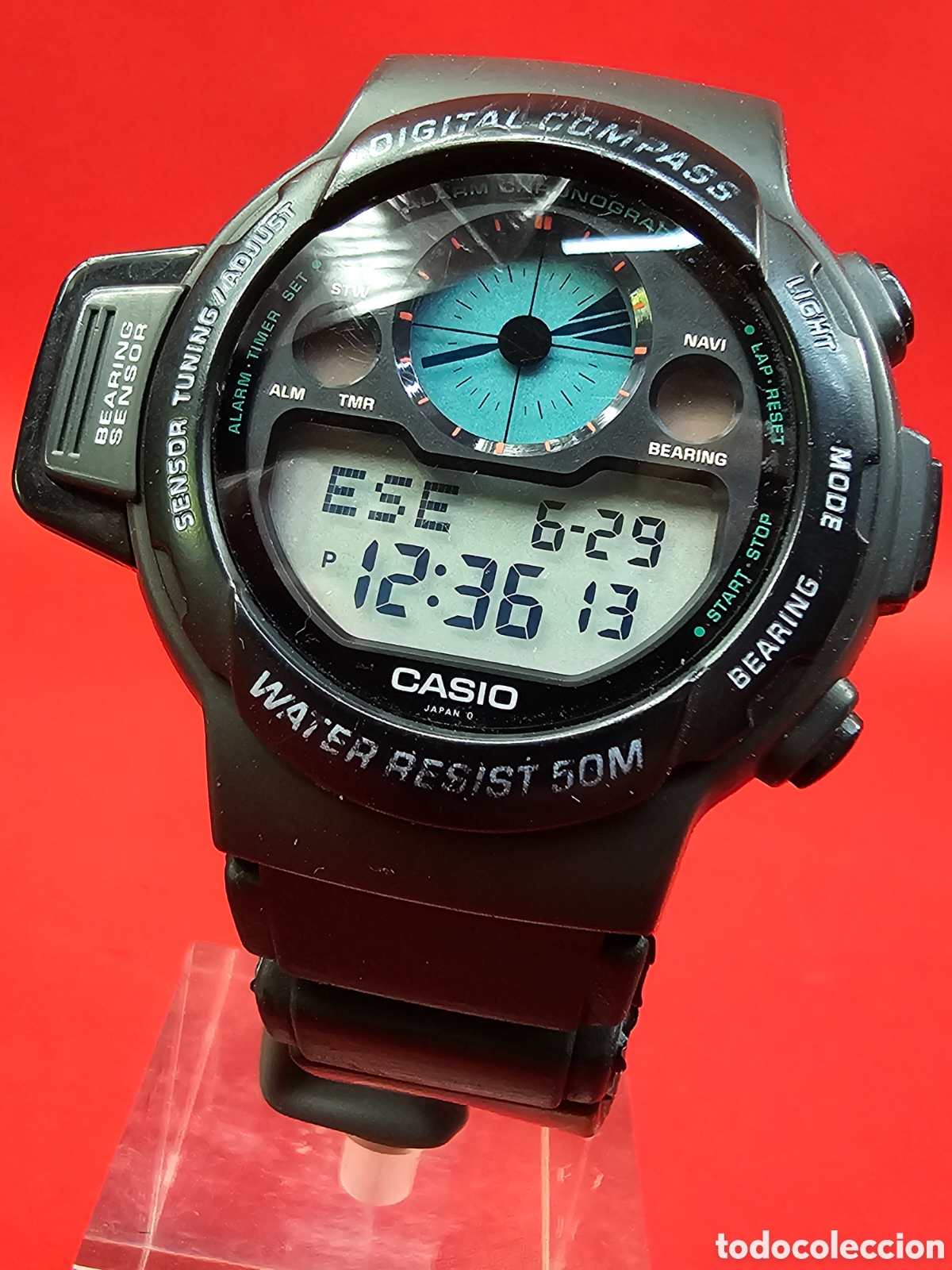 Relojes - Casio: Casio Digital Compass Cpw-110 de los a&ntilde;os 90 - Foto 12